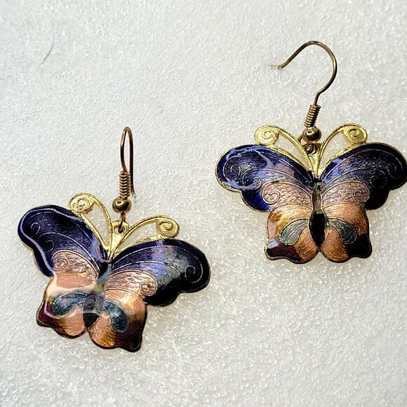 Colorful Butterfly Earrings - Picture 3 of 5
